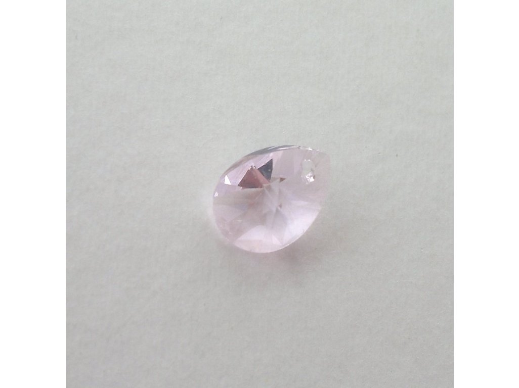 Přívěsek XILION, hruška mini 12 mm, Swarovski, light rose