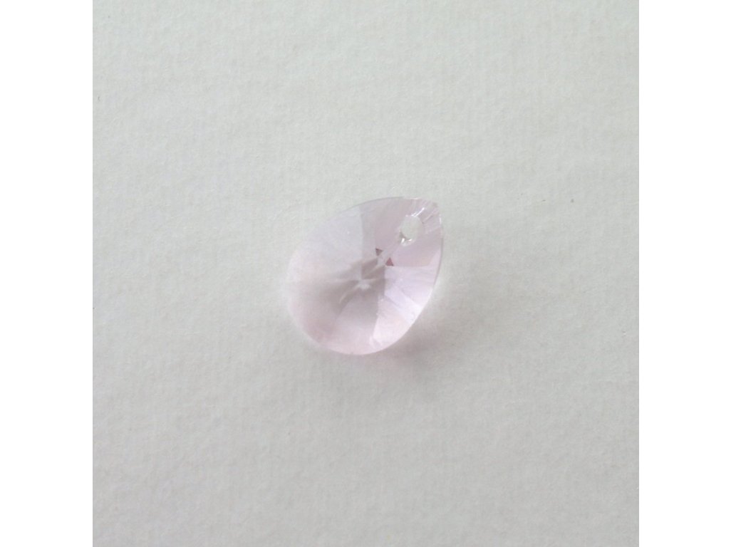 Přívěsek XILION, hruška mini 10 mm, Swarovski, light rose