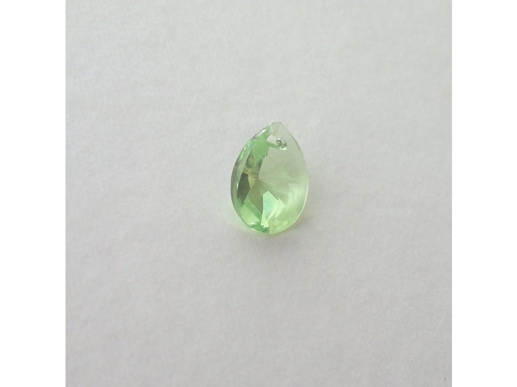 Přívěsek XILION, hruška mini 10 mm, Swarovski, peridot