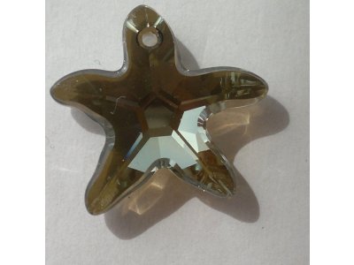 Přívěsek mořská hvězda Swarovski 20 mm, crystal bronze shade