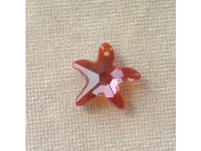 Přívěsek mořská hvězda Swarovski 16 mm,crystal antique pink