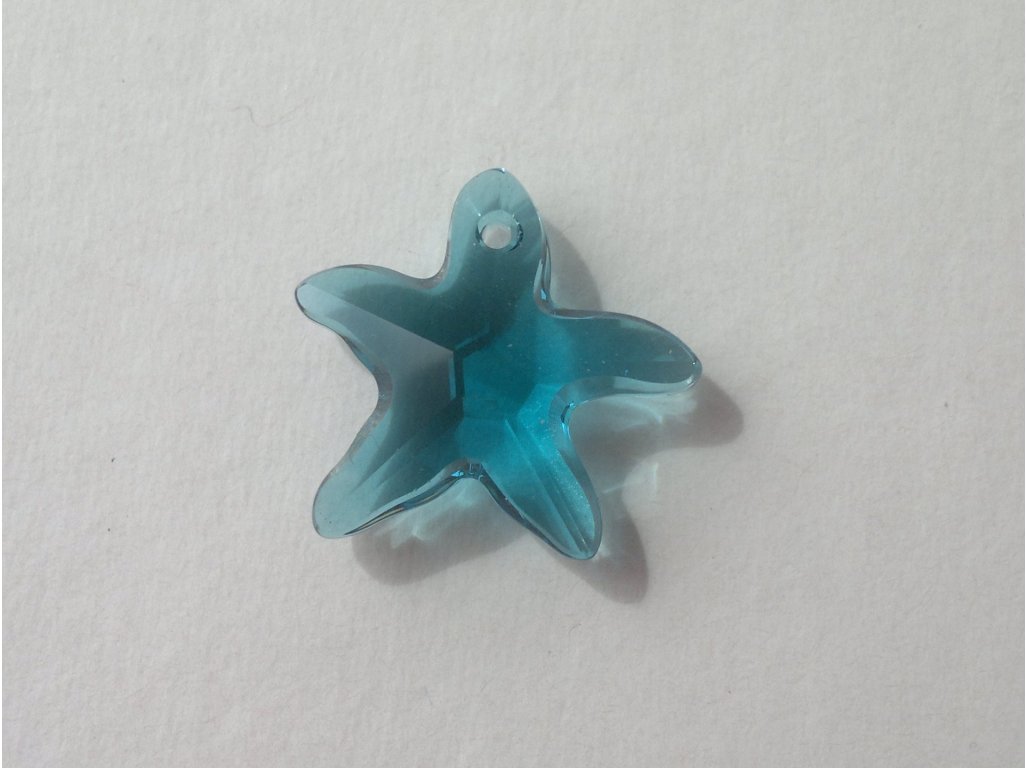 Přívěsek mořská hvězda Swarovski 20 mm, indicolite