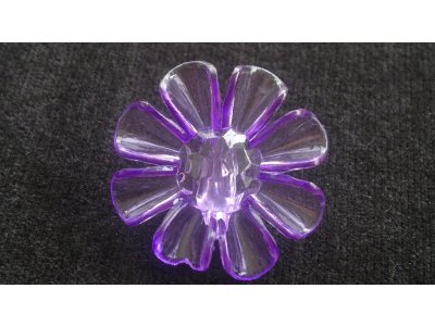 Kytka plastová 31 mm, fialová