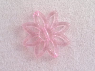 Plastová kytka, pr. 31 mm, růžová
