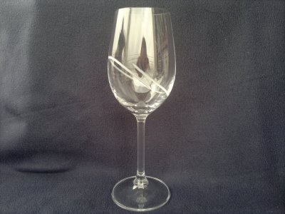 Ručně broušená sklenice sklo 350 ml