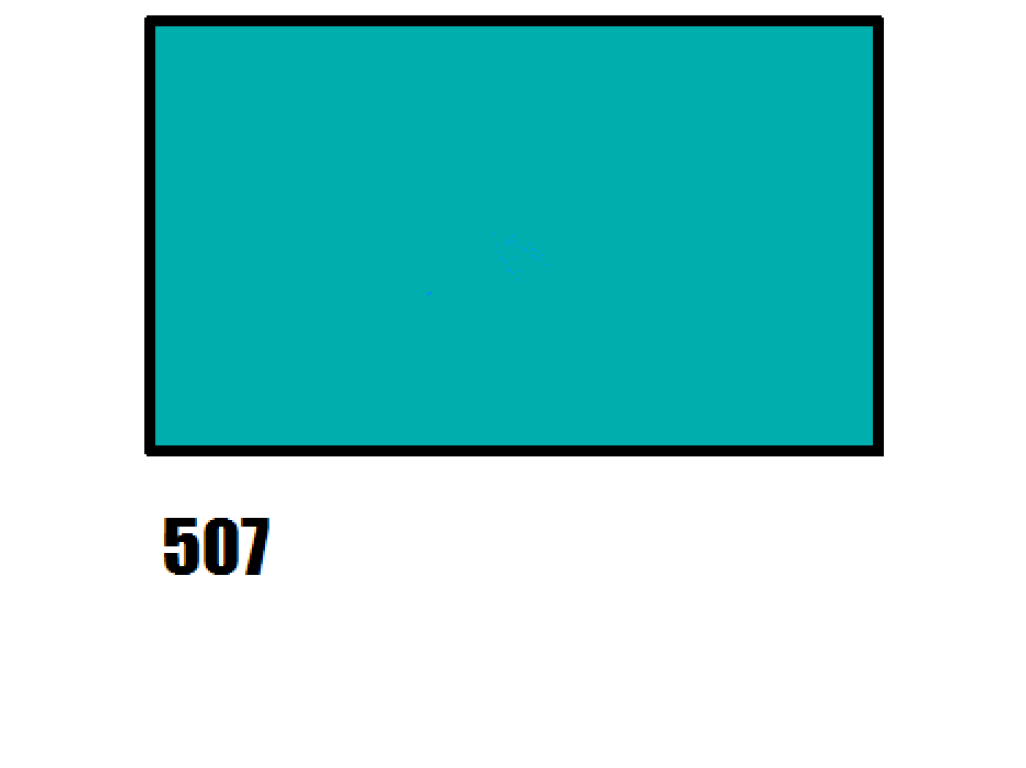 Barva na hedvábí, tyrkysové modrá, 507