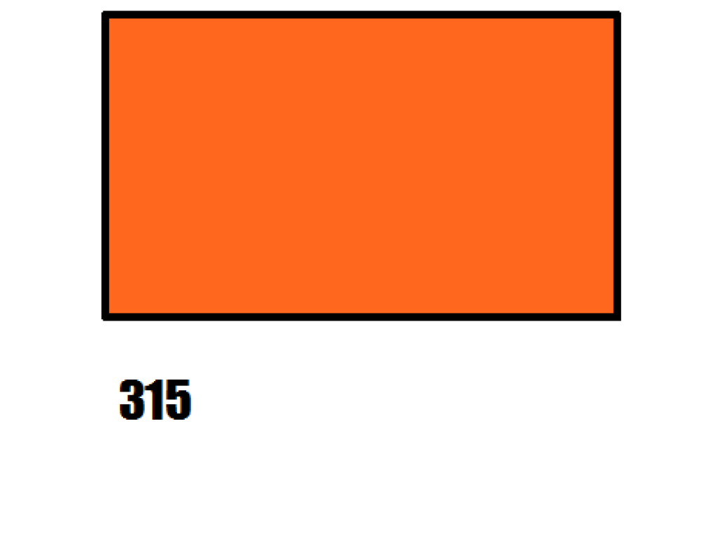 Barva na hedvábí, oranžová, 315 oranžová