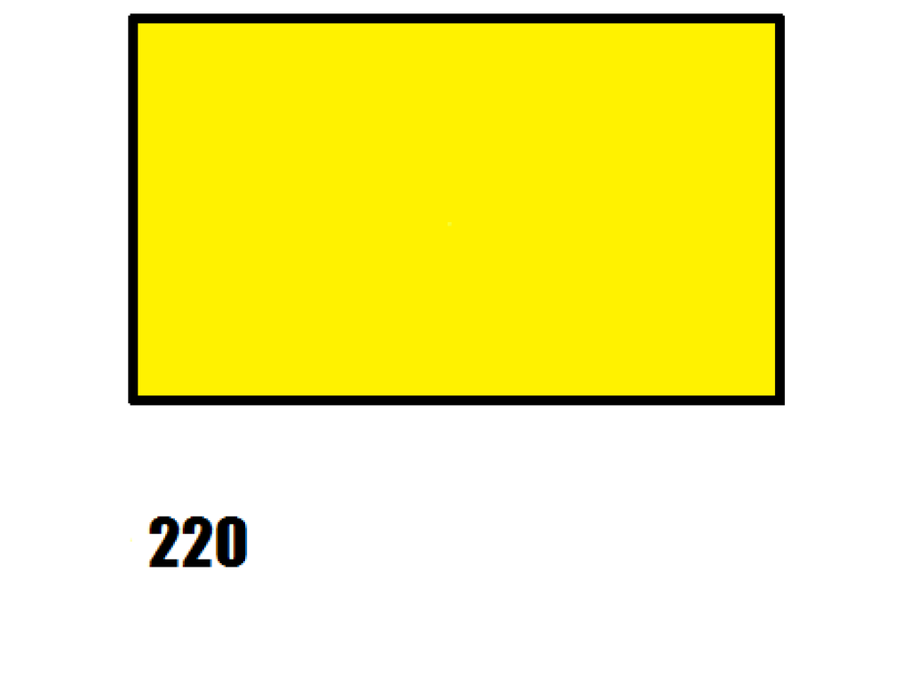 Barva na hedvábí, středně žlutá, 220 žlutá