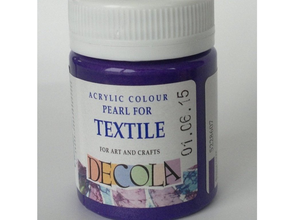 Barva textilní DECOLA - fialová perleť