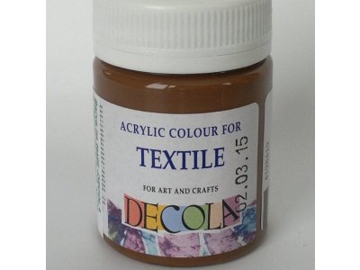 Barva textilní DECOLA - hnědá