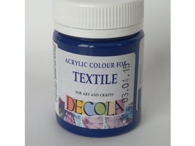 Barva textilní DECOLA - tmavá modrá