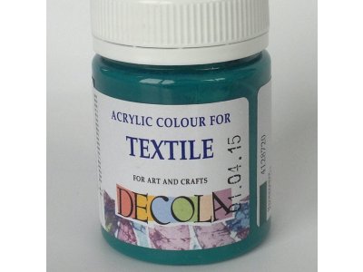 Barva textilní DECOLA - smaragdová
