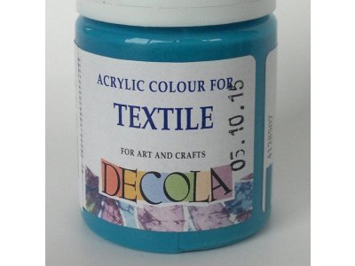 Barva textilní DECOLA - tyrkysová