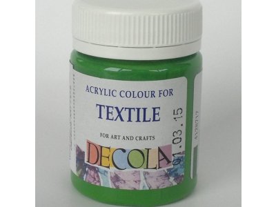 Barva textilní DECOLA - světlá zelená
