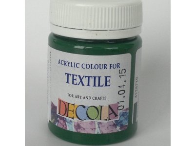 Barva textilní DECOLA - tmavá zelená