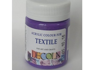 Barva textilní DECOLA - světlá fialová