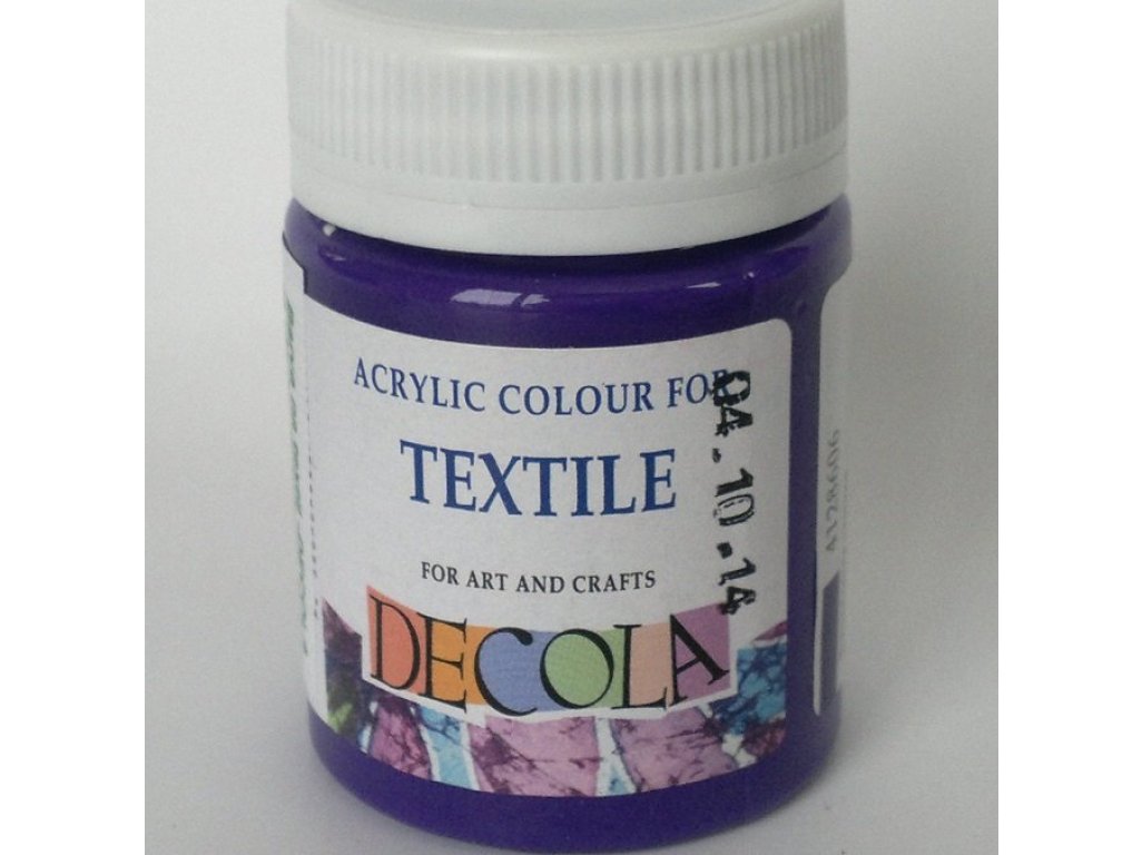 Barva textilní DECOLA - tmavá fialová