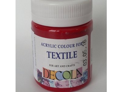 Barva textilní DECOLA - karmínová