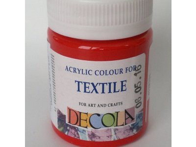 Barva textilní DECOLA - červená