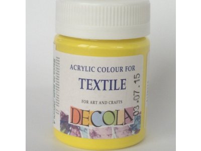 Barva textilní DECOLA - citronová žlutá