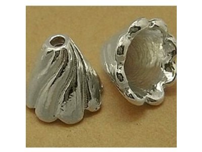 Kaplík sukýnka 12x13 mm, stříbrná 1,7 mm 12 mm 13 mm 10 mm