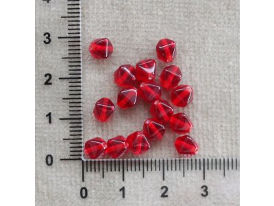 Červené 6x6 mm červená lucerničky 0,5 mm