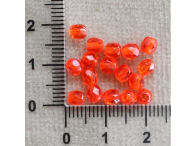 Oranžové 4 mm oranžová sklo 4 mm 0,8 mm