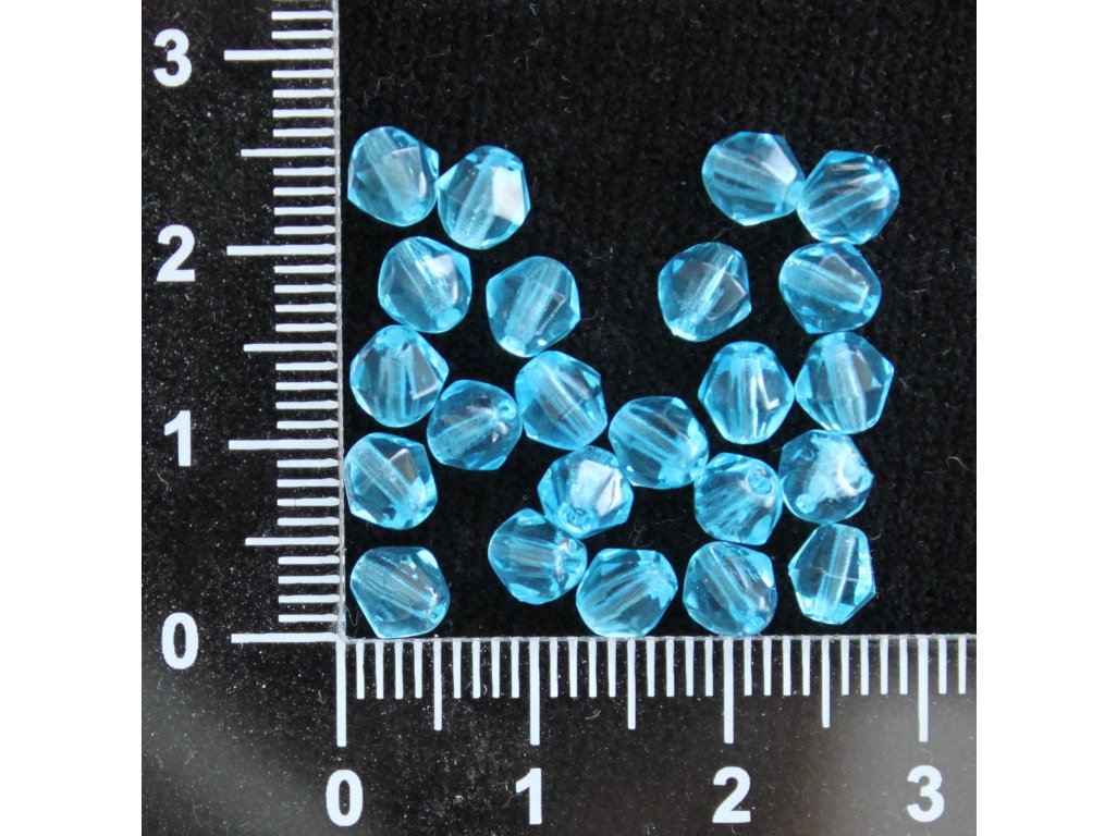 Modré sluníčka 5 mm modrá sklo 0,8 mm 5 x 5 mm
