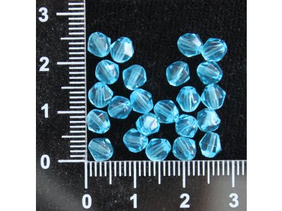 Modré sluníčka 5 mm modrá sklo 0,8 mm 5 x 5 mm