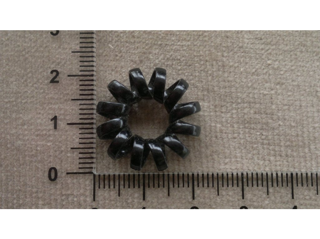 Kolečka pevná, černá - 20 mm černá 20 mm bronz 7,5 mm 7 mm