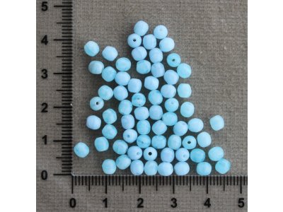 Modré mačkané kuličky 4 mm modrá kulatý sklo 4 mm 0,8 mm