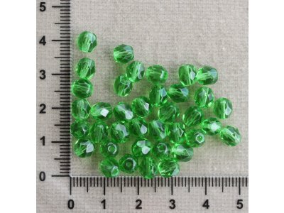 Zelené -6 mm, ohňovky zelená kulička sklo 6 mm 0,8 mm