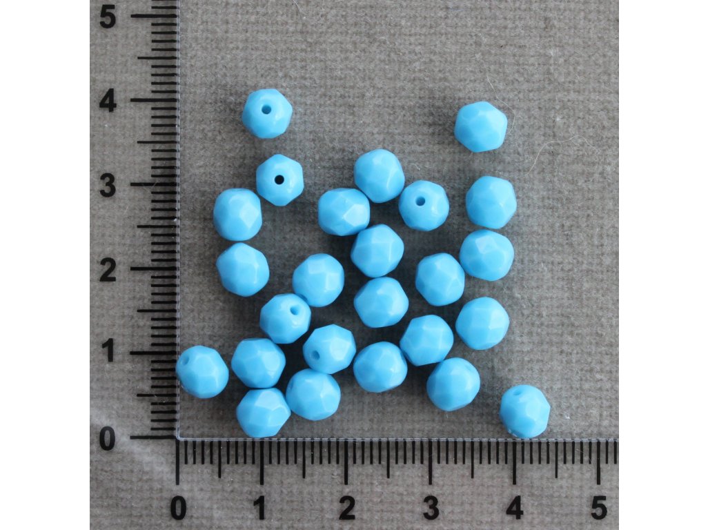 Dětská modrá 6 mm modrá kulička sklo 6 mm 0,8 mm