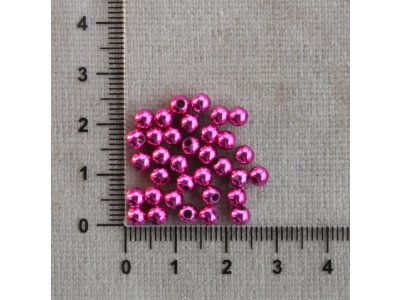 Kuličky růžové, velikosti 4 a 8 mm