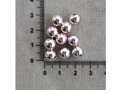 Narůžovělé kuličky růžová kulatý plast 8 mm 2 mm