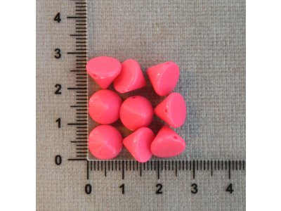 Spikes růžový 10/8 růžová hrot - spikes plast 1,1 mm
