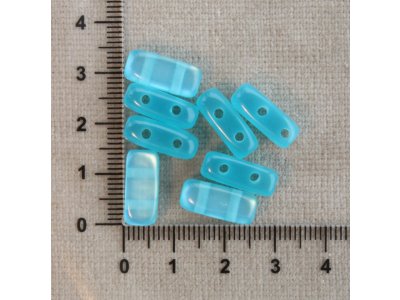 Dvoudírky modré modrá kvádr plast 2 mm