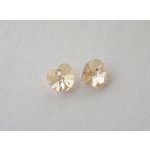 Přívěsek XILION srdce 10,3x10 mm, Swarovski, crystal golden shadow