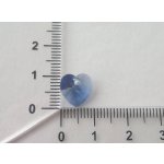 Přívěsek XILION srdce 10,3x10 mm, Swarovski, denim blue