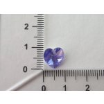 Přívěsek XILION srdce 10,3x10 mm, Swarovski, purple velvet AB