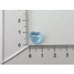 Přívěsek návlekové srdce 10,3x10 mm, Swarovski, aqumarine