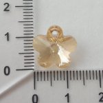 Přívěsek kytička Swarovski 14 mm, crystal golden shadow
