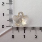 Přívěsek kytička 14 mm, Swarovski light grey opal