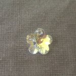 Přívěsek kytička Swarovski 14 mm, crystal AB