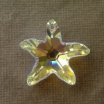 Přívěsek mořská hvězda Swarovski 28 mm, crystal AB