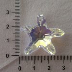 Přívěsek mořská hvězda Swarovski 28 mm, crystal AB
