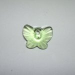 Přívěsek motýl Swarovski 18 mm, peridot