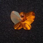 Přívěsek motýl Swarovski 18 mm, crystal astral pink