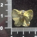 Přívěsek motýl Swarovski 18 mm, jonquil