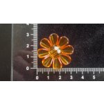 Kytka plastová 31 mm, oranžová